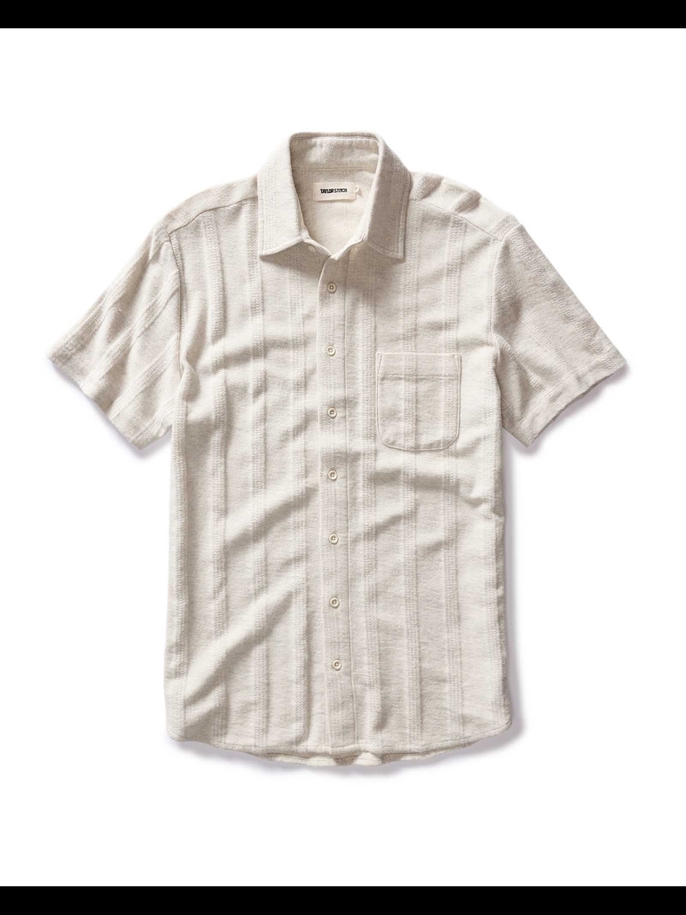 The Short Sleeve California
in Heather Ash Pointelle Stripe
